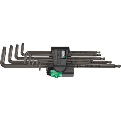 Wera 967/9 TX XL 1 Binnen-Torx Haakse schroevendraaierset T 8, T 9, T 10, T 15, T 20, T 25, T 27, T 30, T 40 9-delig