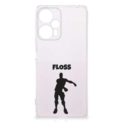 Xiaomi Poco F5 Telefoonhoesje met Naam Floss Xiaomi Poco F5 Telefoonhoesje met Naam Floss