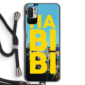 Habibi Majorelle : Xiaomi Redmi Note 10 5G Transparant Hoesje met koord
