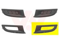 Ventilatiegrille, bumper ** Equipart ** VAN WEZEL, Inbouwplaats: Links voor, u.a. fÃ¼r VW