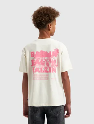 Ballin Amsterdam Paradise House T-Shirt Kids Beige - Maat 152 - Kleur: Beige | Soccerfanshop
