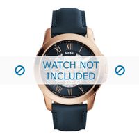 Horlogeband Fossil ME3102 Leder Blauw 22mm - thumbnail