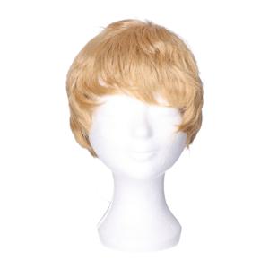 Verkleedpruik voor heren - blond - Seventies - Carnaval - kort haar