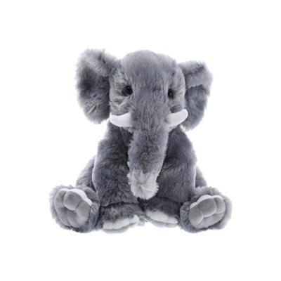 Cepewa Pluche olifanten dieren knuffel - grijs - 25 cm - Knuffeldieren - Olifanten knuffels
