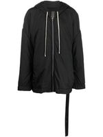 Rick Owens DRKSHDW imperméable oversize à lien de resserrage - Noir - thumbnail