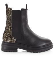 Maruti Maruti - Bay Leather Zwart Leer Chelsea boots Dames