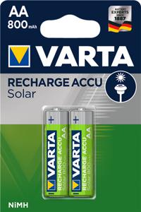 Varta RECH.AC.Solar AA800mAh BLI2 Oplaadbare AA batterij (penlite) NiMH 800 mAh 1.2 V 2 stuk(s)