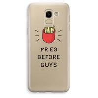 Fries before guys: Samsung Galaxy J6 (2018) Transparant Hoesje Fries before guys: Samsung Galaxy J6 (2018) Transparant Hoesje