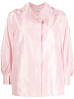 SHIATZY CHEN chemise en soie à col ample - Rose - thumbnail