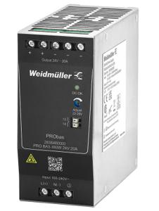 Weidmüller PRO BAS 480W 24V 20A DIN-rail netvoeding Inhoud: 1 stuk(s)