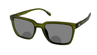 Leeszonnebril Vista Bonita Cubo XL Bifocaal-Army Green-+3.00