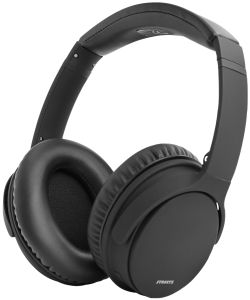 Deltaco HL-BT404 hoofdtelefoon/headset Bedraad en draadloos Hoofdband Oproepen/muziek Micro-USB Bluetooth Zwart