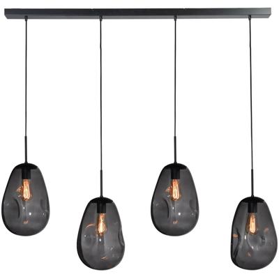 Masterlight HanglampLava 4x smoke glas Ø 22,5cm - 2761-05-130-4-05-60
