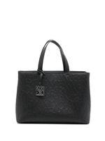 Armani Exchange sac à main à logo embossé - Noir