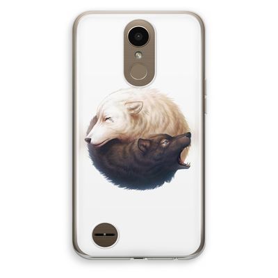 Yin Yang Wolves: LG K10 (2017) Transparant Hoesje