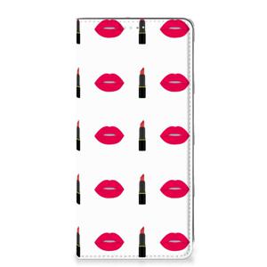 Samsung Galaxy A71 Hoesje met Magneet Lipstick Kiss