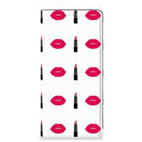 Samsung Galaxy A71 Hoesje met Magneet Lipstick Kiss