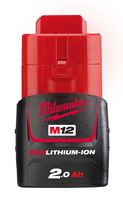 Milwaukee accu M12 B2 12V / 2.0 Ah Red Li-ion
