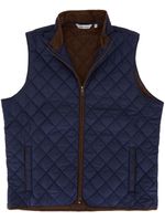 Peter Millar gilet matelassé crop - Bleu