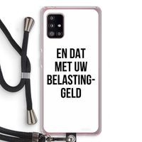 Belastinggeld: Samsung Galaxy A51 5G Transparant Hoesje met koord