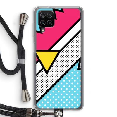 Pop Art #3: Samsung Galaxy A12 Transparant Hoesje met koord