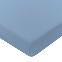 Satijnen hoeslaken, ijsblauw Maat: 100 x 200 cm