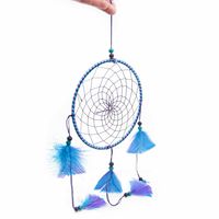 Mandala Dromenvanger Rond Paars/Blauw (ca. 45 cm)