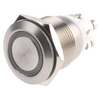 Bulgin MPI002/TERM/WH MPI002/TERM/WH Vandalismebestendige druktoets 24 V/DC 0.05 A 1x uit/(aan) Moment Wit (Ø x l) 22 mm x 31 mm IP66 1 stuk(s)