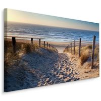 Schilderij - Pad naar de Noordzee, 4 maten, premium print, scherp geprijsd