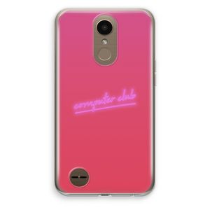 Vice Glow: LG K10 (2017) Transparant Hoesje