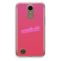 Vice Glow: LG K10 (2017) Transparant Hoesje Vice Glow: LG K10 (2017) Transparant Hoesje