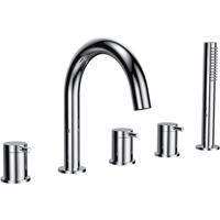 Wiesbaden Caral 5-Gats Badrandcombinatie Chroom - Luxe Badoplossing