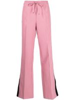 ERMANNO FIRENZE pantalon évasé à taille à lien de resserrage - Rose