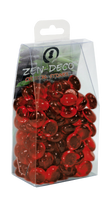Superfish Zen Crystal Stones 300g - Levendige Rode Aquarium Stenen, Veilig & Esthetisch