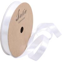 Creativ Company Satijnlint, b: 10 mm, wit, 10 m/ 1 rol