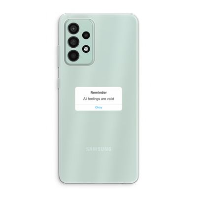 Reminder: Samsung Galaxy A52s 5G Transparant Hoesje