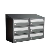 Allux Hive Set 2-Breed, 3-Hoog Met Dak Antraciet - 40030065_2x3d
