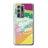 Don't call: Huawei P40 Pro Plus Transparant Hoesje