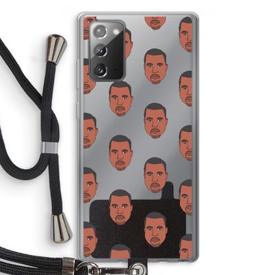 Kanye Call Me?: Samsung Galaxy Note 20 / Note 20 5G Transparant Hoesje met koord