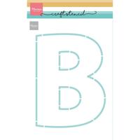 Marianne Design • craft stencil letter b