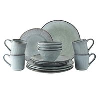 Dutch Rose Organic 16 delig servies blauw