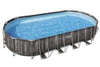 Bestway - Power Steel - Opzetzwembad inclusief filterpomp en accessoires - 732x366x122 cm - Rechthoekig - thumbnail