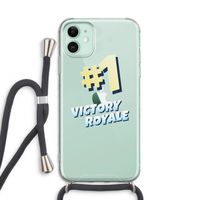 Victory Royale: iPhone 11 Transparant Hoesje met koord