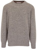 Brunello Cucinelli pull en maille à col rond - Gris