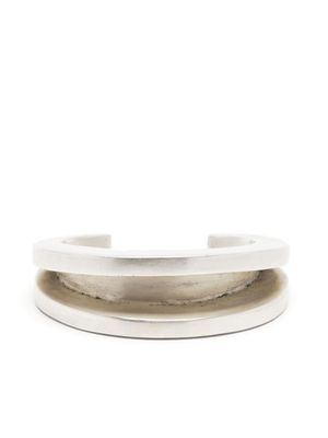 Parts of Four bracelet Crescent Channel - Argent