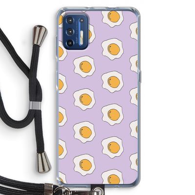 Bacon to my eggs #1: Motorola Moto G9 Plus Transparant Hoesje met koord