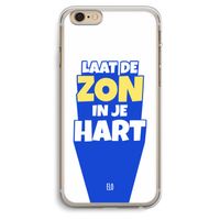 Laat de zon in je hart: iPhone 6 Plus / 6S Plus Transparant Hoesje