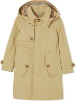 Burberry Kids caban à capuche - Tons neutres