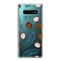 Kokosnoot roze: Samsung Galaxy S10 Plus Transparant Hoesje