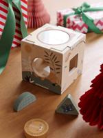 Vormendoos met spiegel van FSC®-hout TANZANIE hout